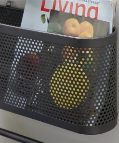 Grayson Lane 10-in x 18-in x 4-in Industrial Magazine Rack Holder Black Metal - Set of 2 -GRAYSON LANE shop 330858780 AlternateImage2 l