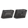 Grayson Lane 10-in x 18-in x 4-in Industrial Magazine Rack Holder Black Metal - Set of 2