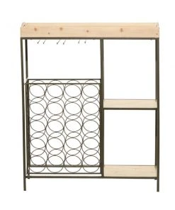 Grayson Lane 20-Bottle Beige Wood and Metal Wine Rack -GRAYSON LANE shop 330858781 AlternateImage4 l
