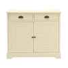 Grayson Lane Farmhouse Cream 2-Drawer Accent Chest