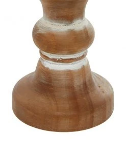 Grayson Lane 1 Candle Brown Wood Pillar Farmhouse Candle Holder - Set of 3 -GRAYSON LANE shop 330858785 AlternateImage4 l