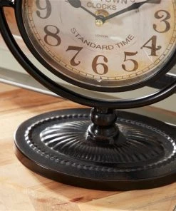 Grayson Lane Black and White Analogue Round Tabletop Standard Clock - Set of 4 -GRAYSON LANE shop 330858786 AlternateImage3 l