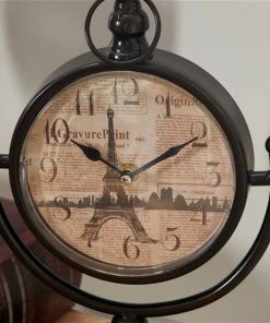 Grayson Lane Black and White Analogue Round Tabletop Standard Clock - Set of 4 -GRAYSON LANE shop 330858786 AlternateImage4 l