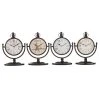 Grayson Lane Black and White Analogue Round Tabletop Standard Clock - Set of 4