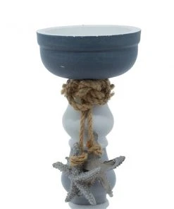 Grayson Lane 2 Candle Grey Wood Pillar Coastal Candle Holder - Set of 2 -GRAYSON LANE shop 330858795 AlternateImage3 l