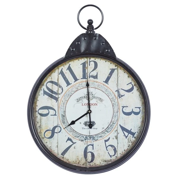 330858796_MainImage_001_l.jpg Grayson Lane Black and White Analogue Round Wall Clock -GRAYSON LANE shop 330858796 MainImage 001 l