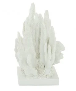 Grayson Lane 10-in x 7-in Coastal Sculpture White Polystone Coral -GRAYSON LANE shop 330858809 AlternateImage3 l