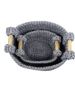 Grayson Lane Eclectic Storage Basket in Grey Polyester - Set of 2 -GRAYSON LANE shop 330858810 AlternateImage5 l