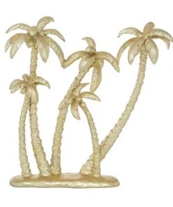 Grayson Lane 16-in x 15-in Coastal Palm Tree Sculpture Gold Polyresin -GRAYSON LANE shop 330858817 AlternateImage3 l