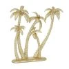 Grayson Lane 16-in x 15-in Coastal Palm Tree Sculpture Gold Polyresin