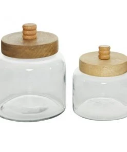 Grayson Lane Farmhouse Canisters Clear Glass - Set of 2 -GRAYSON LANE shop 330858823 AlternateImage6 l