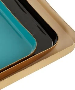 Grayson Lane Contemporary Tray Multicoloured Metal - Set of 3 -GRAYSON LANE shop 330858831 AlternateImage2 l