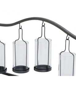 Grayson Lane 5 Candle Black Metal Pillar Farmhouse Candle Holder -GRAYSON LANE shop 330858835 AlternateImage3 l