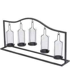 Grayson Lane 5 Candle Black Metal Pillar Farmhouse Candle Holder -GRAYSON LANE shop 330858835 AlternateImage5 l