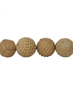 Grayson Lane Natural Decorative Orbs - Set of 4