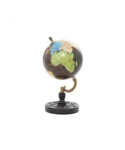 Grayson Lane 9-in x 5-in Traditional Globe Black Ceramic and Metal