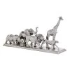 Grayson Lane 13-in x 27-in Sculpture Silver Polystone Safari Animal