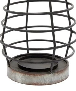 Grayson Lane 1 Candle Metal Lantern Farmhouse Candle Holder (Grey) -GRAYSON LANE shop 330858861 AlternateImage3 l