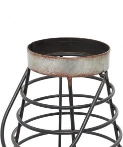 Grayson Lane 1 Candle Metal Lantern Farmhouse Candle Holder (Grey) -GRAYSON LANE shop 330858861 AlternateImage4 l