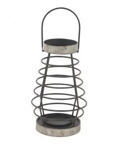 Grayson Lane 1 Candle Metal Lantern Farmhouse Candle Holder (Grey) -GRAYSON LANE shop 330858861 AlternateImage5 l