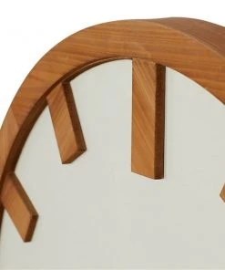 Grayson Lane White/Brown Analogue Round Wall Standard Clock -GRAYSON LANE shop 330858864 AlternateImage4 l