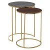 Grayson Lane 2-Piece Gold Aluminum Accent Table Set