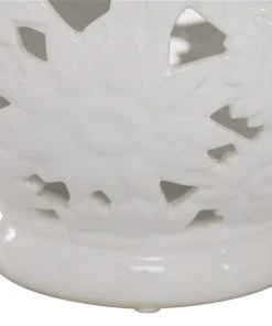 Grayson Lane 1 Candle White Ceramic Lantern Contemporary Candle Holder 8 Grayson Lane 1 Candle White Ceramic Lantern Contemporary Candle Holder -GRAYSON LANE shop 330858879 AlternateImage4 l