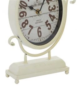 Grayson Lane White and Black Analogue Round Tabletop Standard Clock - Set of 4 -GRAYSON LANE shop 330858882 AlternateImage3 l