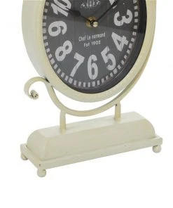 Grayson Lane White and Black Analogue Round Tabletop Standard Clock - Set of 4 -GRAYSON LANE shop 330858882 AlternateImage4 l