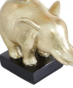 Grayson Lane 10-in x 8-in Contemporary Elephant Sculpture Gold Polystone -GRAYSON LANE shop 330858892 AlternateImage2 l