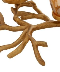 Grayson Lane 5 Candle Gold Metal Hurricane Coastal Candle Holder -GRAYSON LANE shop 330858910 AlternateImage3 l