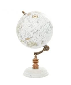 Grayson Lane 11-in x 6-in Contemporary Globe White Marble and Metal 8 Grayson Lane 11-in x 6-in Contemporary Globe White Marble and Metal -GRAYSON LANE shop 330858911 AlternateImage4 l