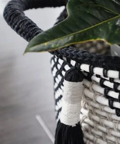 Grayson Lane Traditional Storage Basket Black Polyester - Set of 2 7 Grayson Lane Traditional Storage Basket Black Polyester - Set of 2 -GRAYSON LANE shop 330858912 AlternateImage3 l