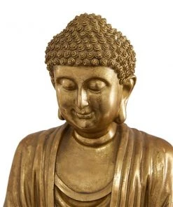 Grayson Lane 16-in x 12-in Glam Sculpture Gold Polystone Buddha -GRAYSON LANE shop 330858913 AlternateImage2 l