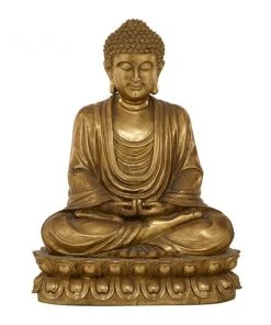 Grayson Lane 16-in x 12-in Glam Sculpture Gold Polystone Buddha -GRAYSON LANE shop 330858913 AlternateImage3 l