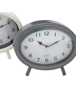 Grayson Lane Black and Grey Analogue Oval Tabletop Standard Clock - Set of 3 -GRAYSON LANE shop 330858922 AlternateImage3 l