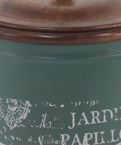 Grayson Lane Vintage Decorative Jar Green Tin - Set of 3 -GRAYSON LANE shop 330858928 AlternateImage2 l