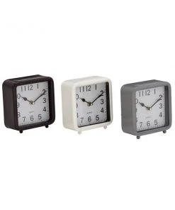 Grayson Lane Black and White Analogue Square Tabletop Standard Clock - Set of 3 -GRAYSON LANE shop 330858929 AlternateImage5 l