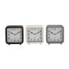 Grayson Lane Black and White Analogue Square Tabletop Standard Clock - Set of 3