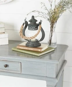 Grayson Lane 1 Candle Black Metal Lantern Rustic Candle Holder 7 Grayson Lane 1 Candle Black Metal Lantern Rustic Candle Holder -GRAYSON LANE shop 330858930 AlternateImage2 l