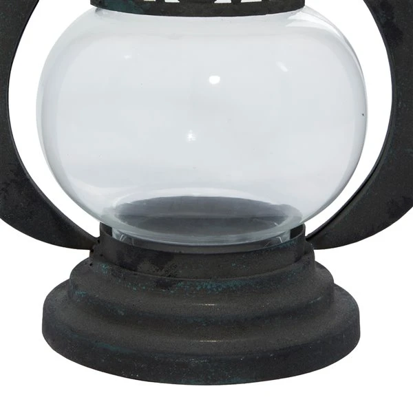 Grayson Lane 1 Candle Black Metal Lantern Rustic Candle Holder 4 Grayson Lane 1 Candle Black Metal Lantern Rustic Candle Holder - Image 4