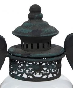 Grayson Lane 1 Candle Black Metal Lantern Rustic Candle Holder 9 Grayson Lane 1 Candle Black Metal Lantern Rustic Candle Holder -GRAYSON LANE shop 330858930 AlternateImage4 l