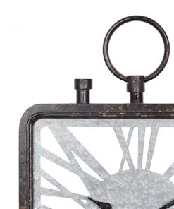 Grayson Lane Grey and White Analogue Square Wall Standard Clock -GRAYSON LANE shop 330858931 AlternateImage4 l