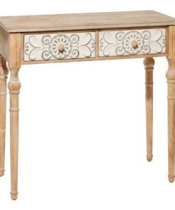 Grayson Lane 33-in x 36-in Wood Farmhouse Console Table - Brown