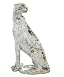 Grayson Lane 16-in x 7-in Glam Sculpture Silver Polystone Leopard 8 Grayson Lane 16-in x 7-in Glam Sculpture Silver Polystone Leopard -GRAYSON LANE shop 330858951 AlternateImage3 l