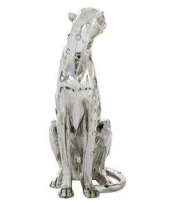 Grayson Lane 16-in x 7-in Glam Sculpture Silver Polystone Leopard 9 Grayson Lane 16-in x 7-in Glam Sculpture Silver Polystone Leopard -GRAYSON LANE shop 330858951 AlternateImage4 l