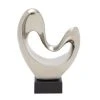 Grayson Lane 14-in x 10-in Modern Sculpture Silver Porcelain Abstract