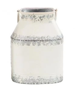 Grayson Lane Farmhouse White Metal Decorative Jar - Set of 2 -GRAYSON LANE shop 330858954 AlternateImage4 l