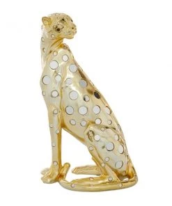Grayson Lane 16-in x 7-in Glam Sculpture Gold Polystone Leopard -GRAYSON LANE shop 330858960 AlternateImage4 l