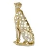 Grayson Lane 16-in x 7-in Glam Sculpture Gold Polystone Leopard